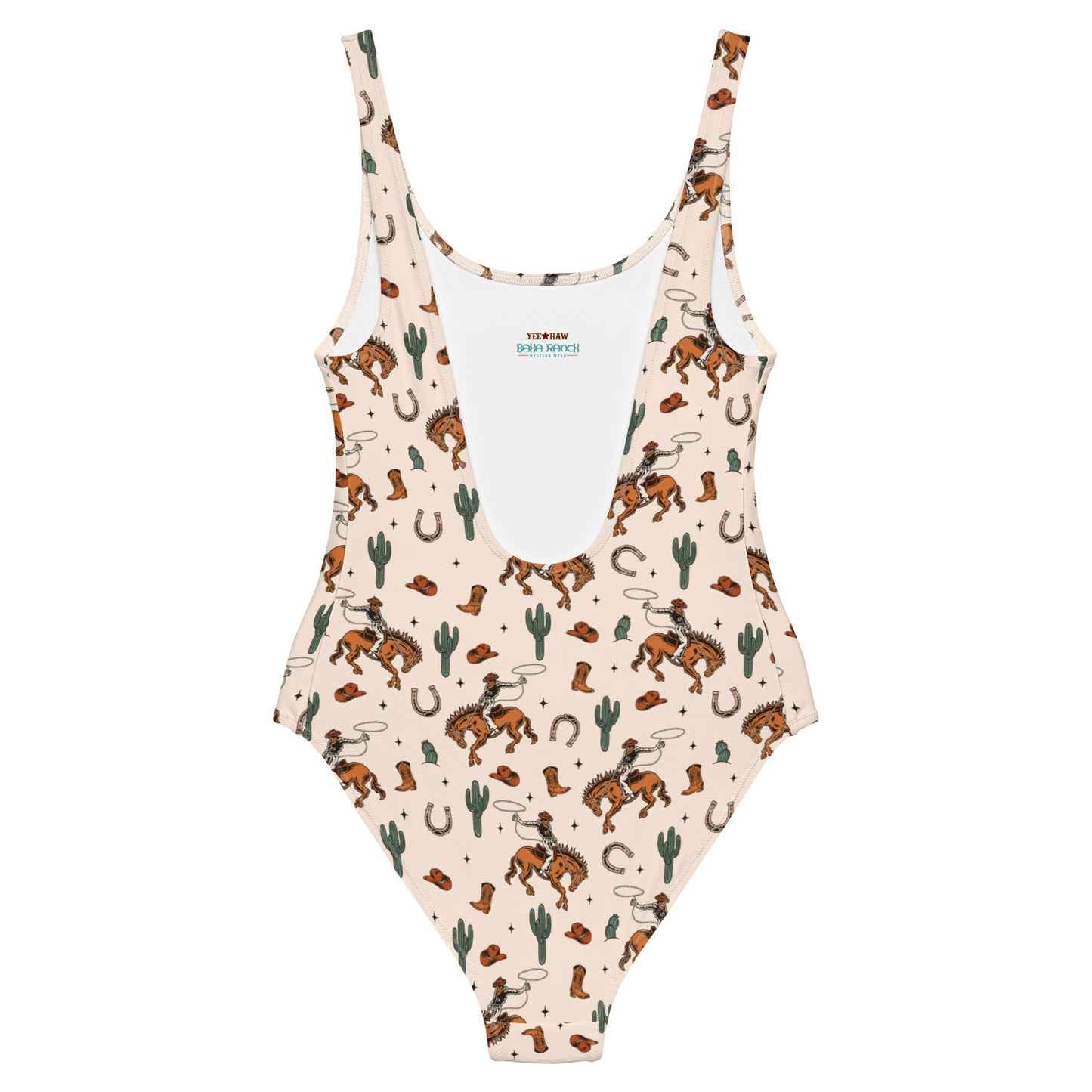 Yeehaw Rodeo Cowboy One-Piece Swimsuit