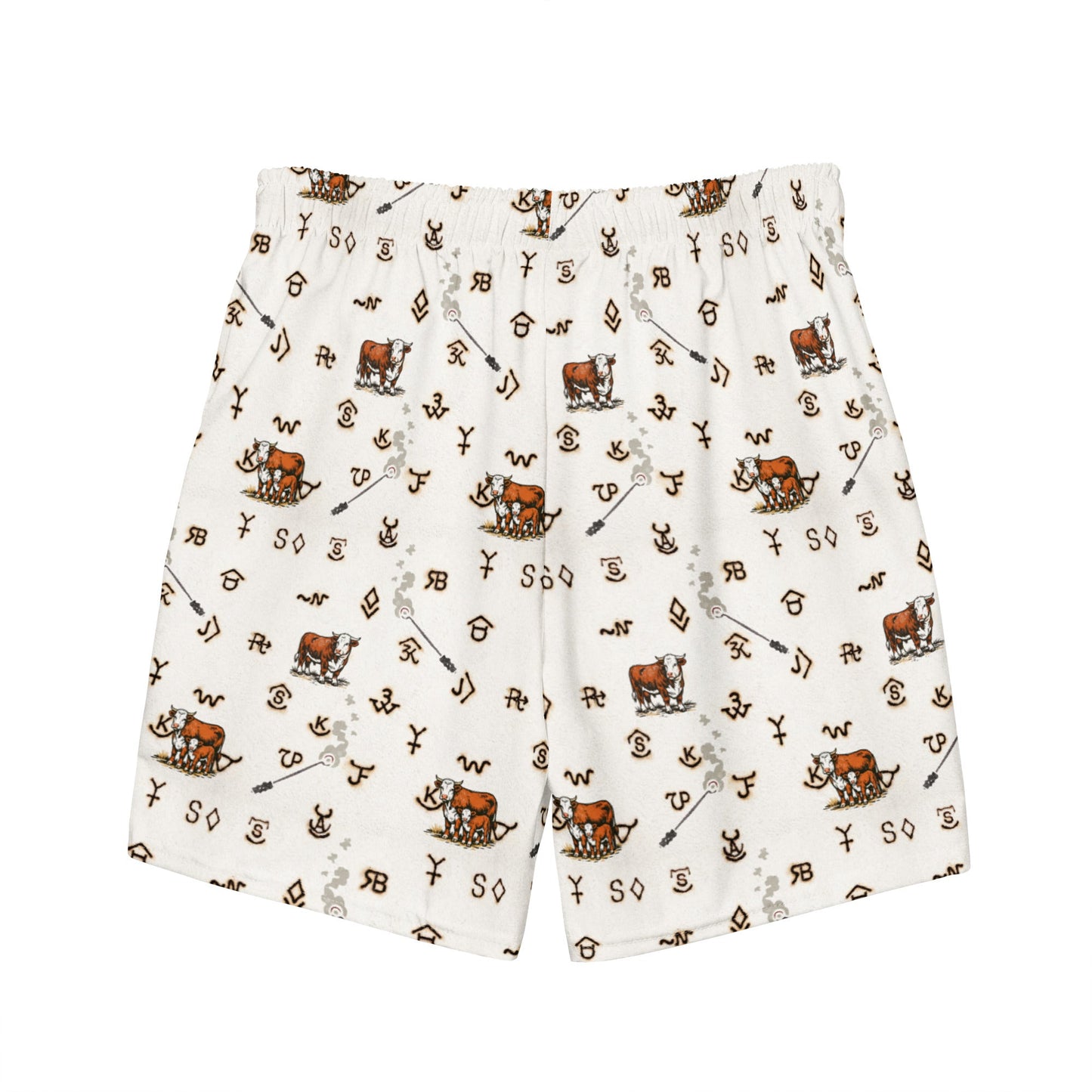 YEEHAW Hereford Brands Swim Trunks