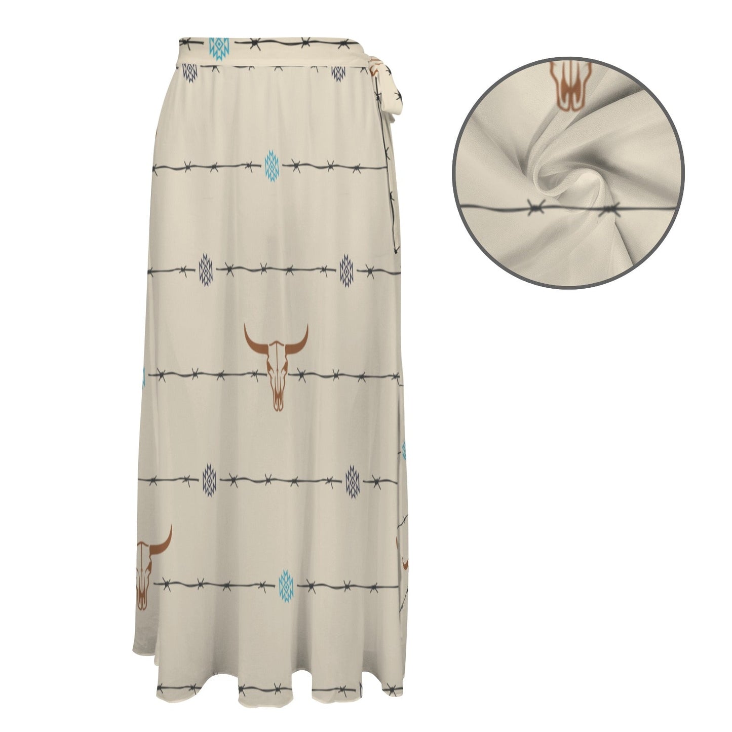 Barbed Wire Swim Beach Skirt Coverup