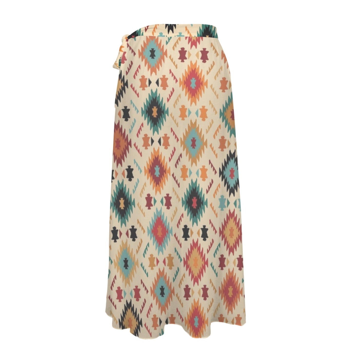 Cream Aztec Beach Swim Coverup Skirt