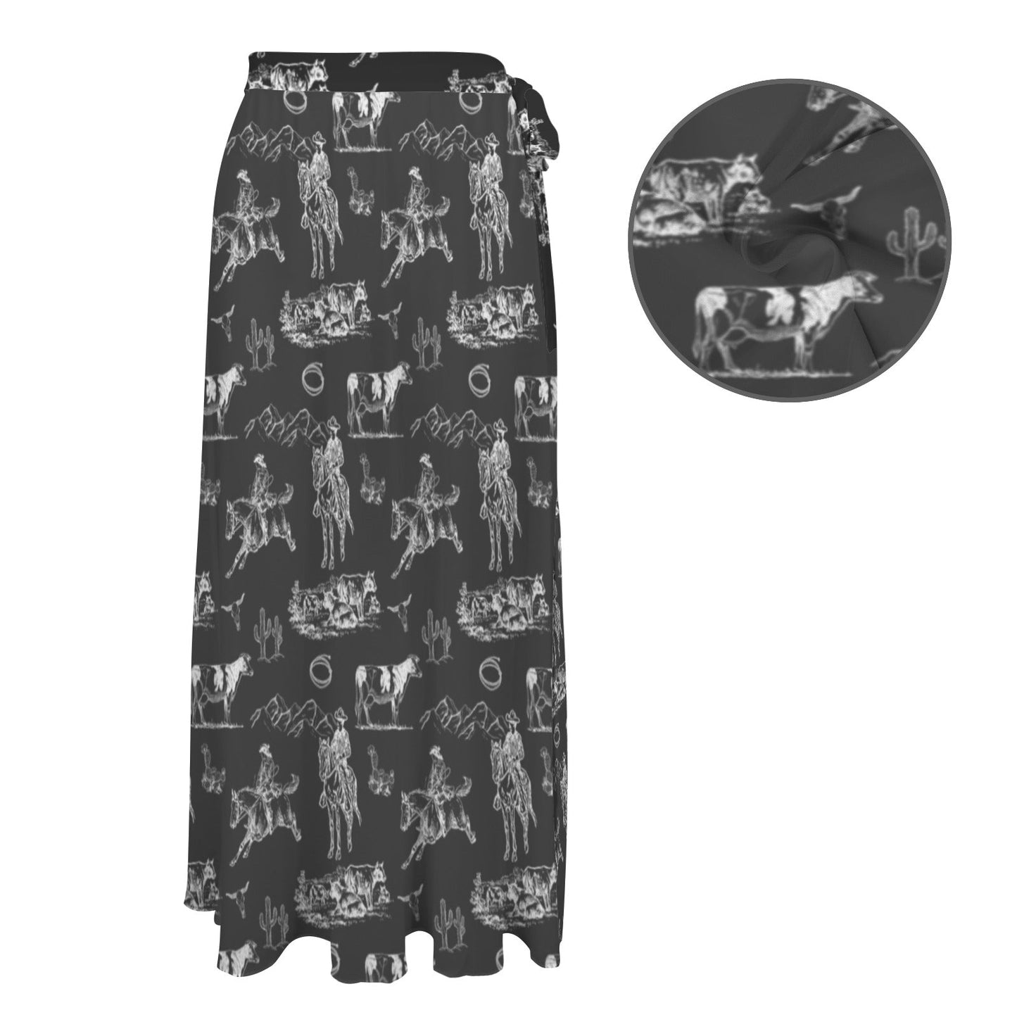 Ranch Life Beach Swim Skirt Cover Up