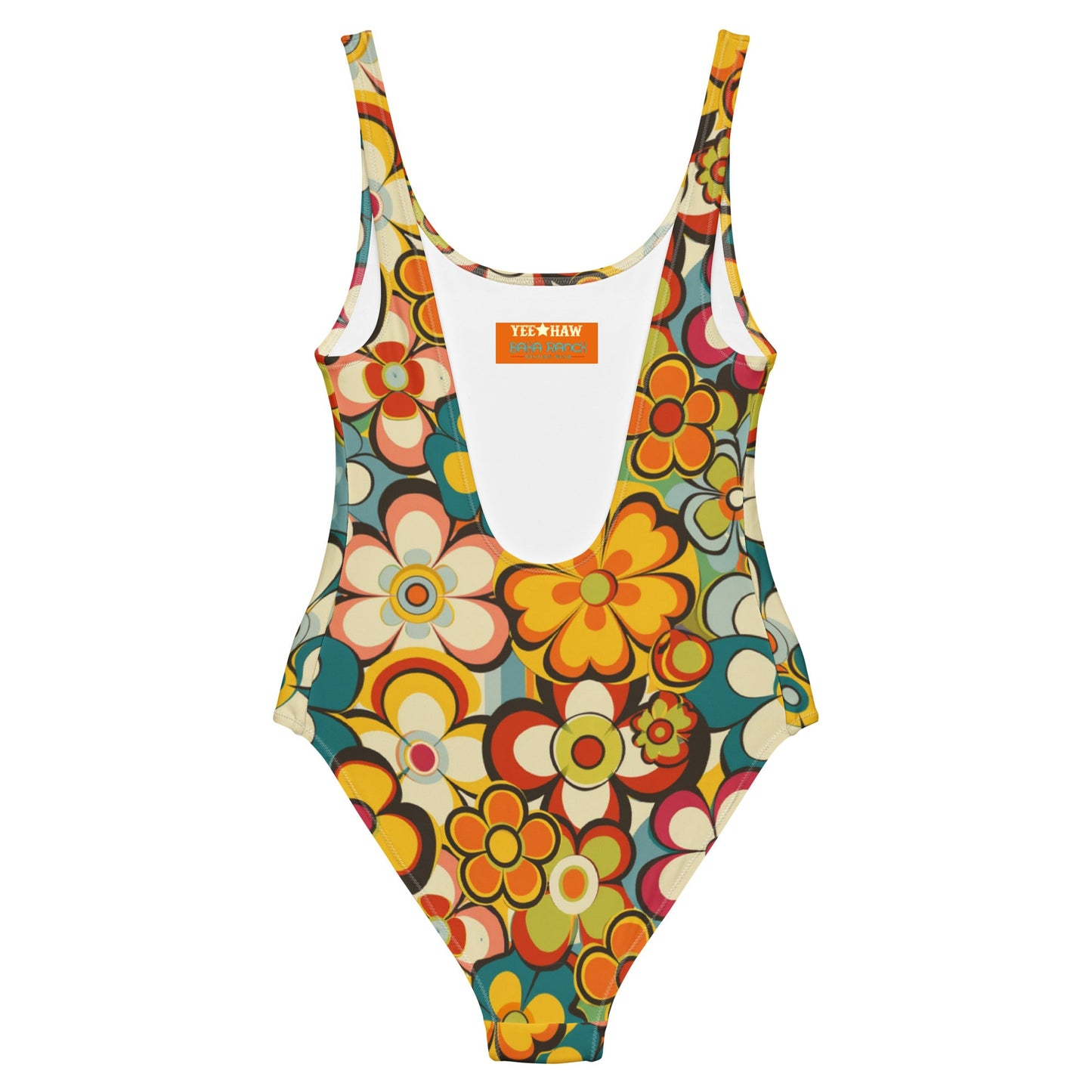 Yeehaw Woodstock Retro Floral One-Piece Swimsuit