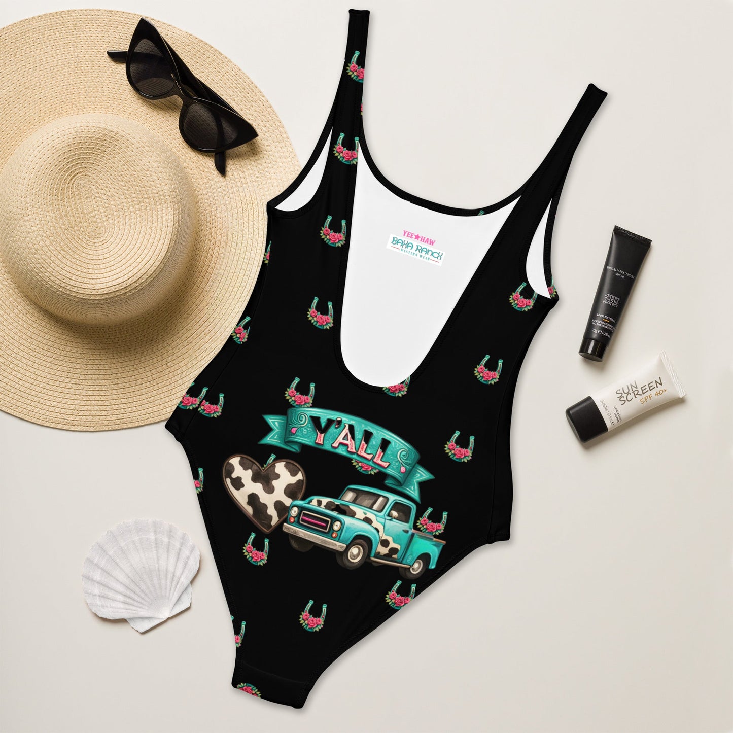 Yeehaw Howdy Y'all One-Piece Swimsuit