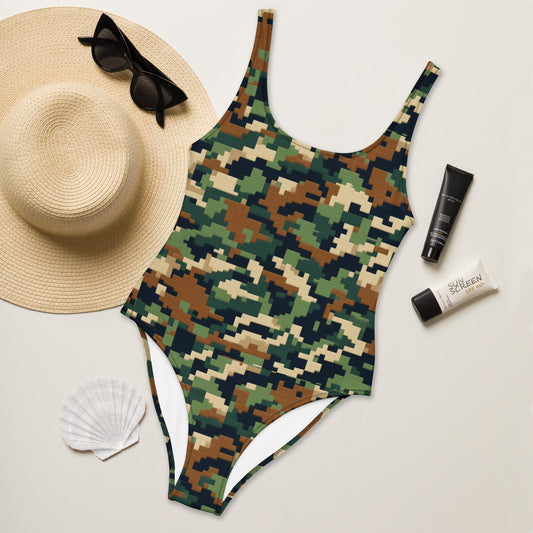 Yeehaw Digital Camo One-Piece Swimsuit