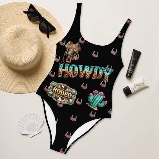 Yeehaw Howdy Y'all One-Piece Swimsuit