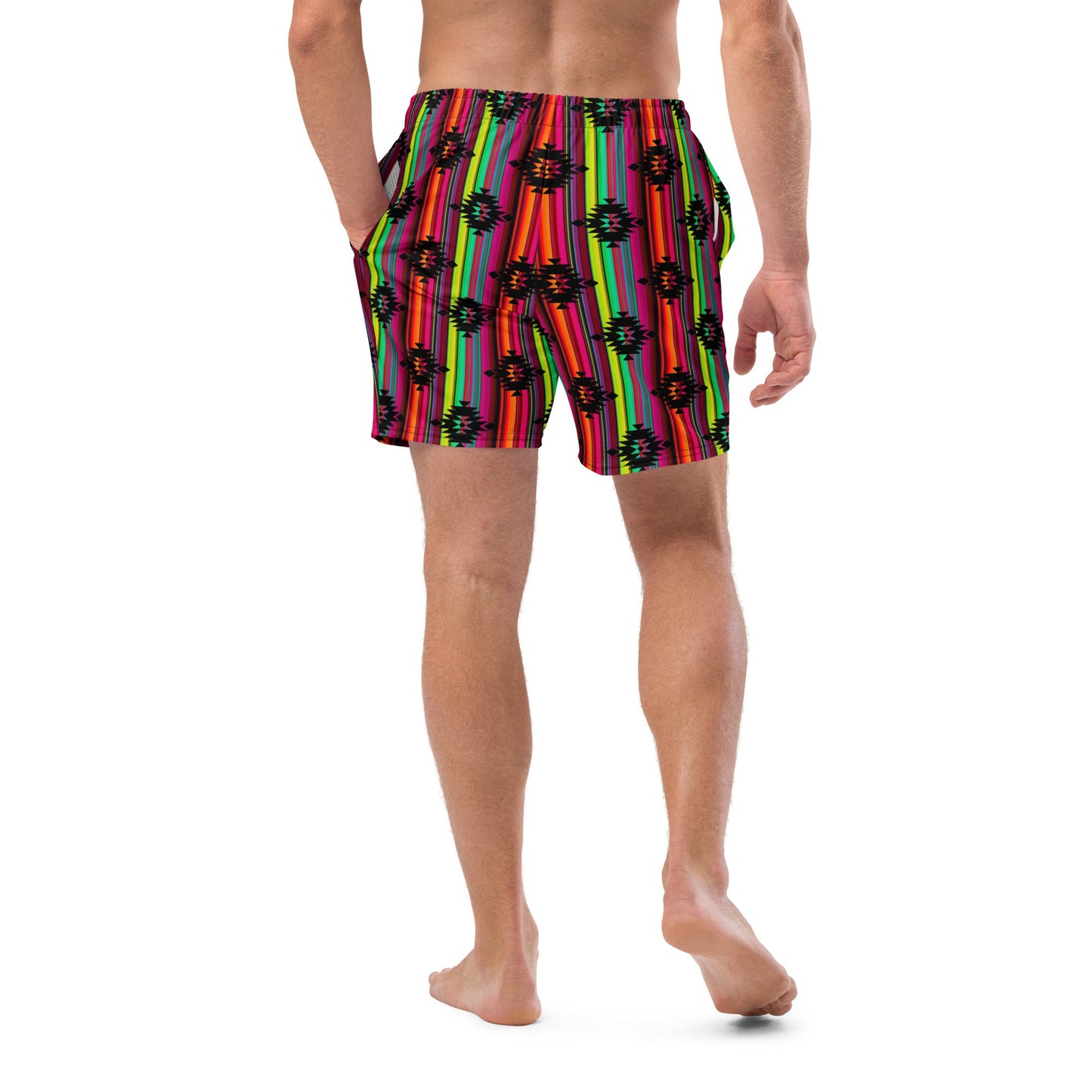 Yeehaw Aztec Serape Swim Trunks