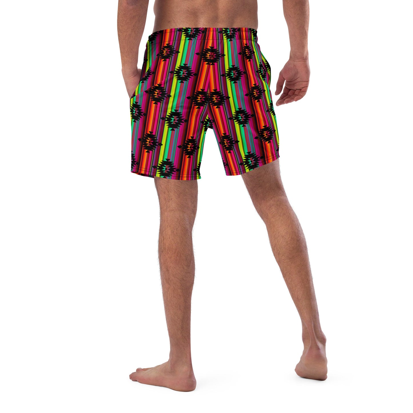 Yeehaw Aztec Serape Swim Trunks