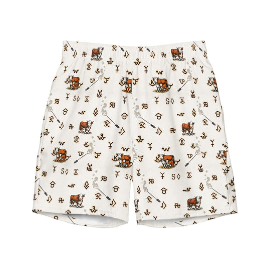 YEEHAW Hereford Brands Swim Trunks