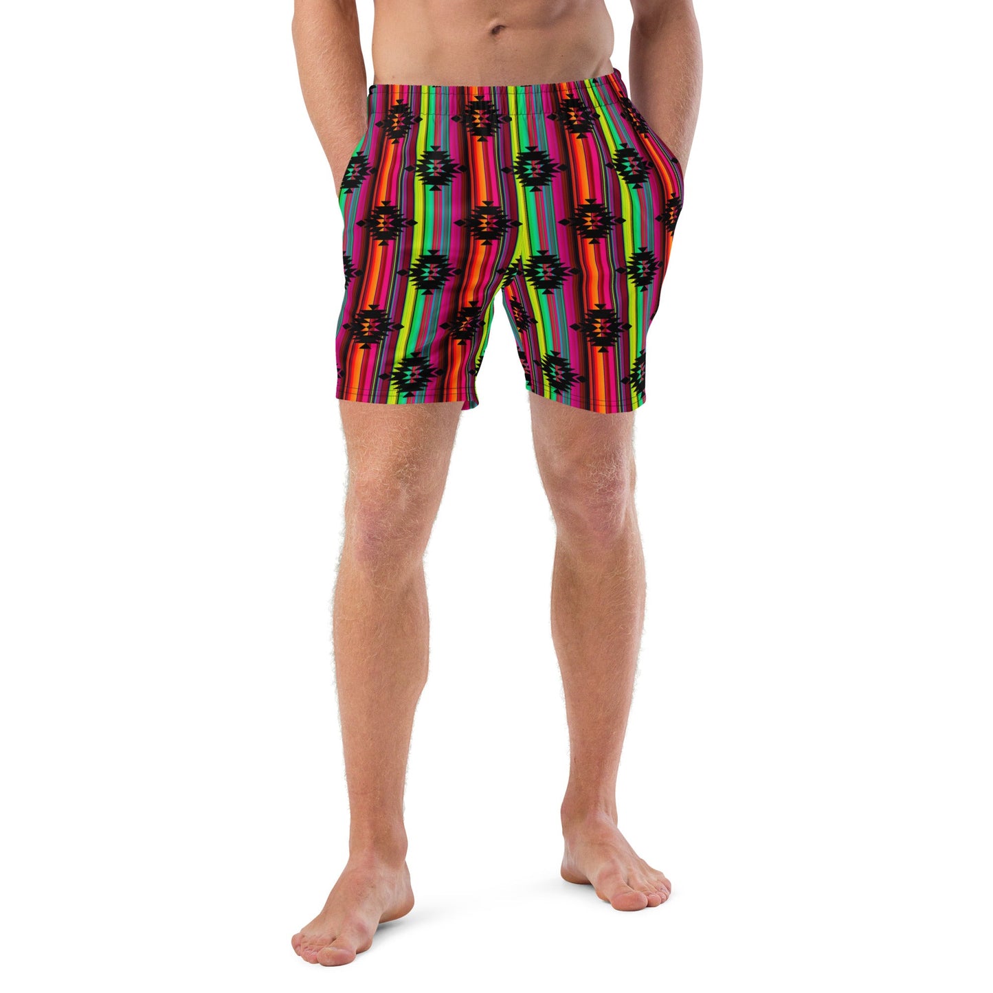 Yeehaw Aztec Serape Swim Trunks