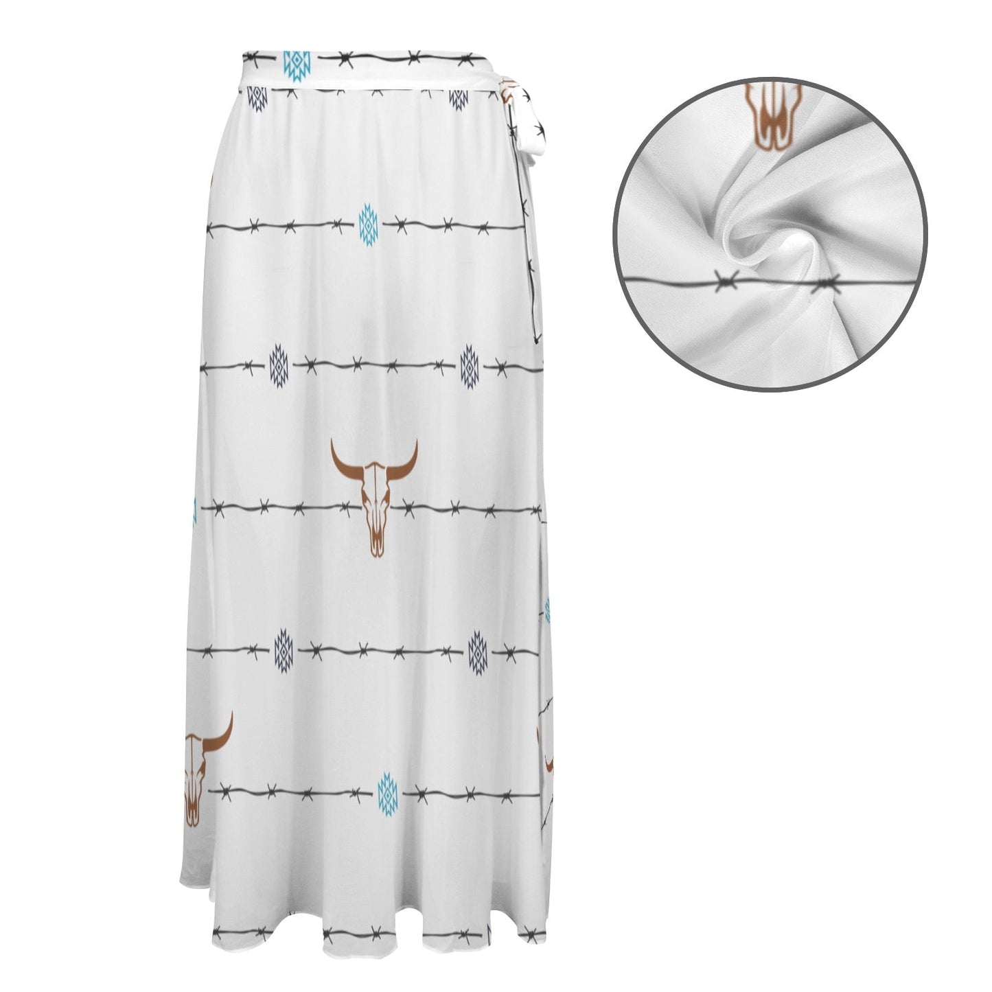 Barbwire Swim Beach Skirt Coverup